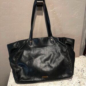 Buttersoft Black Leather Joelle Hawkins Large Boho Tote